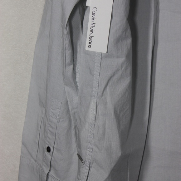Calvin Klein Men's Shirt XXL Mirage Gray Button Down Long Sleeve NWT 100% Cotton - Picture 7 of 10